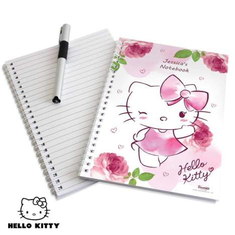 Personalised Hello Kitty Pink Blush A5 Notebook £7.99